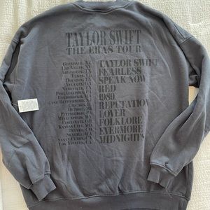 Taylor Swift Eras Tour Blue Crew Neck